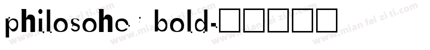 philosoher bold字体转换